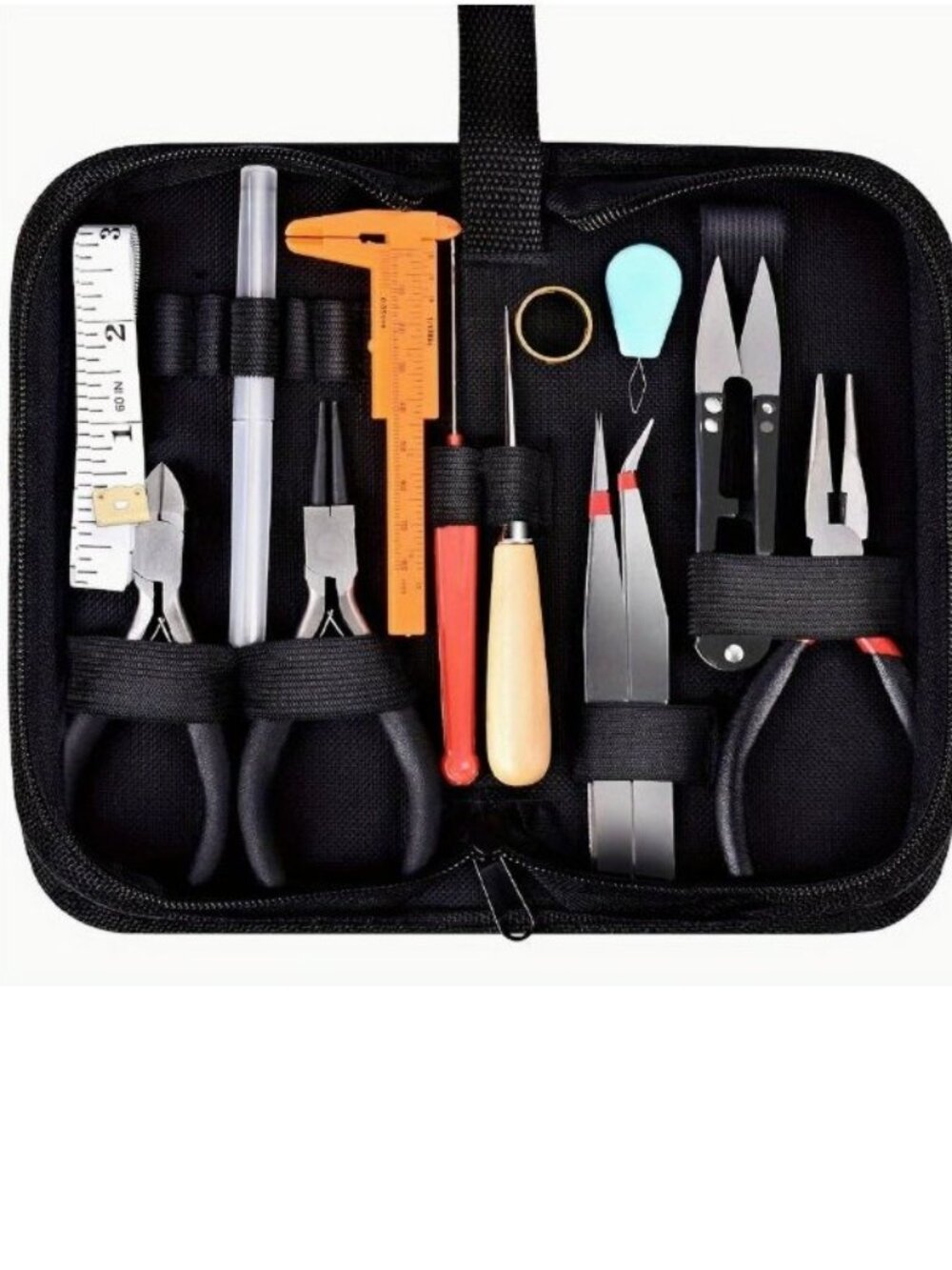 19Pcs Jewelry Making Tools Kit With Zipper Storage Case For Jewelry Crafting